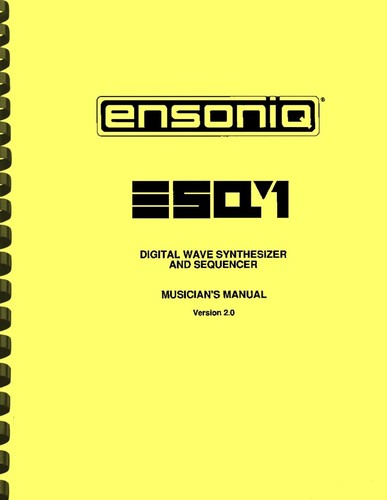 Ensoniq esq synthesizer - esq-1,