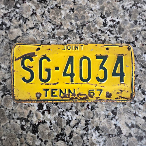 Tennessee vintage 1957 license - tennessee,