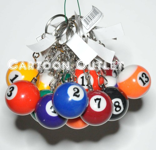 Billiards shaped keyring 8 - 16,