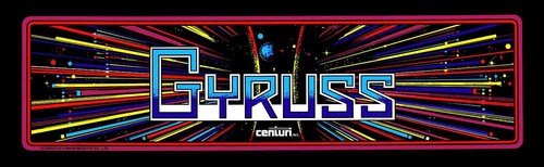 Gyruss arcade marquee - gyruss,