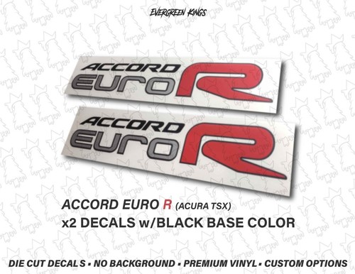 Accord euro decal badge - decal,