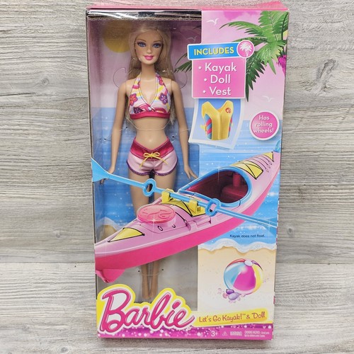 Barbie lets kayak doll set - kayak,