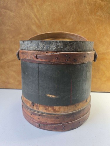 Antique firkin sugar bucket - antique,