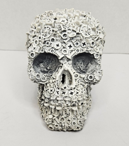 Industrial skull sculpture - skull,