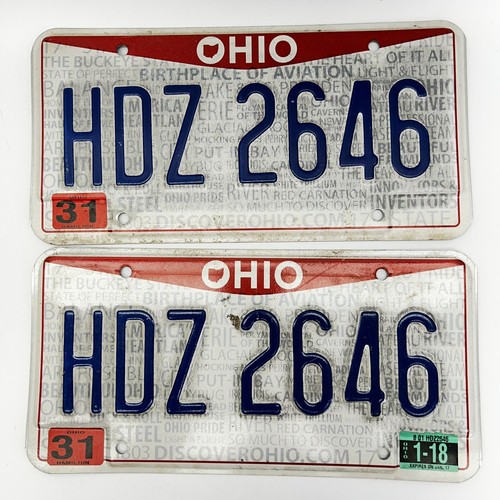 2018 ohio license plates - license,