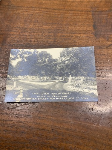 Rppc postcard twin totem - rppc,