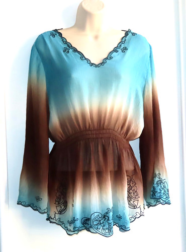Mushka sienna rose sheer - by,