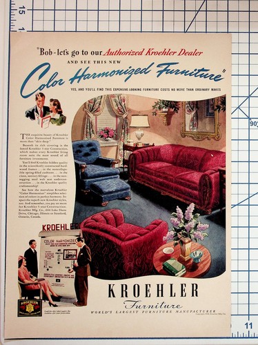 1948 kroehler furniture - 1948, ad