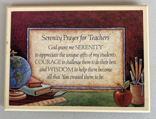 Serenity prayer for - for, teachers