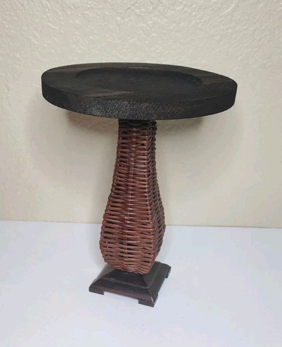 Custom espresso wood - &, wicker