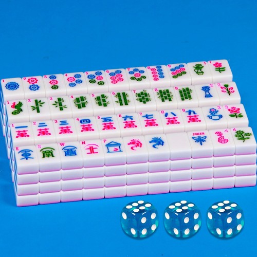 Pink mahjong tile set 2 - mahjong, 1.2"