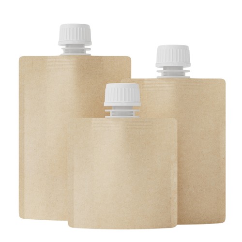 Bulk kraft bottle pouch - pouch, with