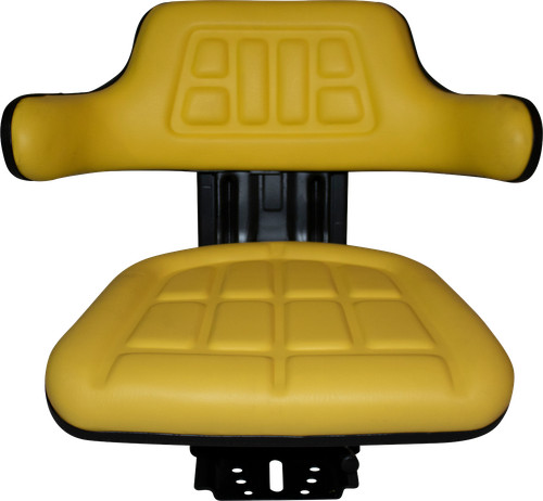 Yellow tractor suspension seat - suspension,