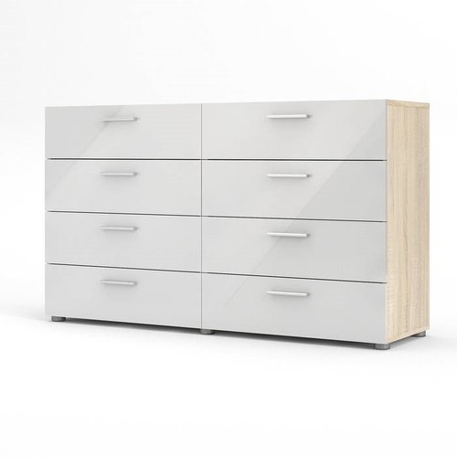 White modern bedroom drawer - white,