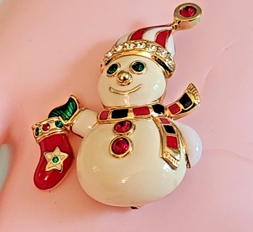 Signed snowman with - signed,