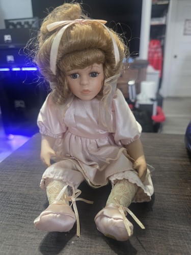 Vintage porcelain doll - vintage,