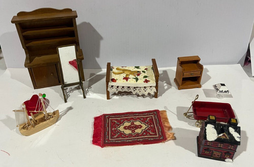 Vintage doll house furniture - vintage,