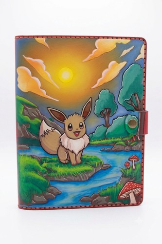 Handmade pokemon eevee leather - eevee,