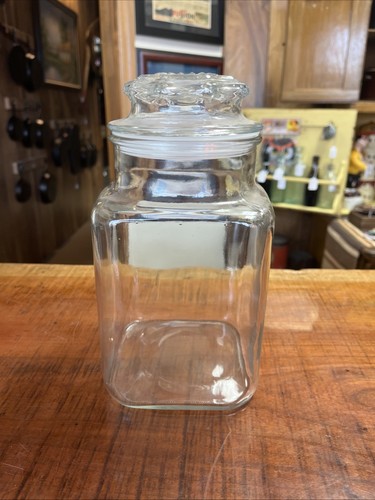 Vintage square clear glass - vintage,