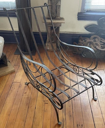 Antique wrought iron lounge - wrought,