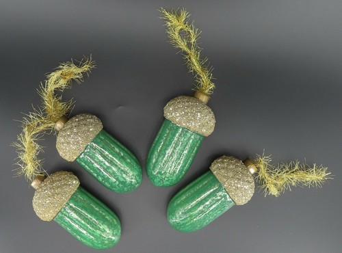 Large glass acorn - glass, shape