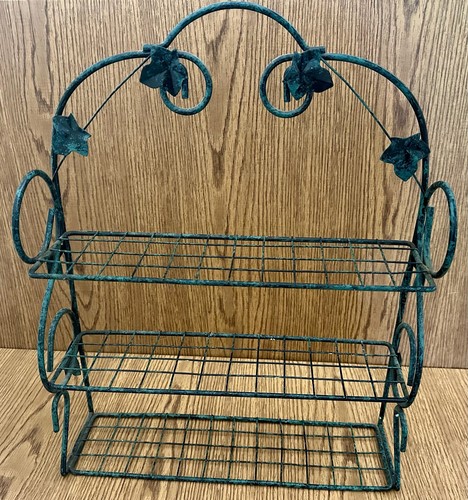 Vintage green wrought iron - wrought,