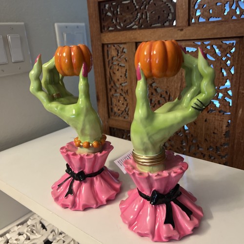 Witch hand candle holder pair - holder,