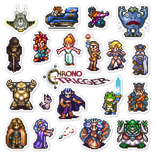 Chrono trigger stickers - stickers, super