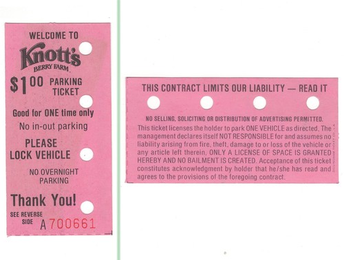 Knotts berry farm 00 - knotts, $1.00