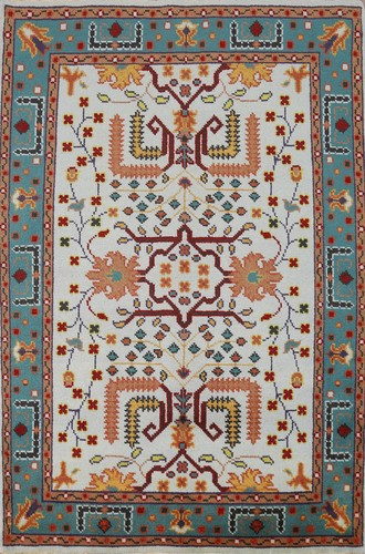 Light blue handmade - blue, oushak