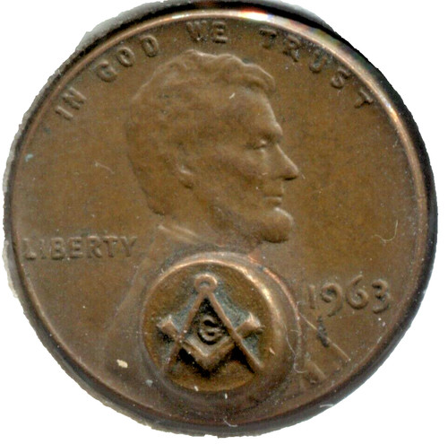 1963 punched bump stamped - 1963, "bump"