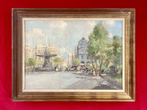 1910s large french oil - french,