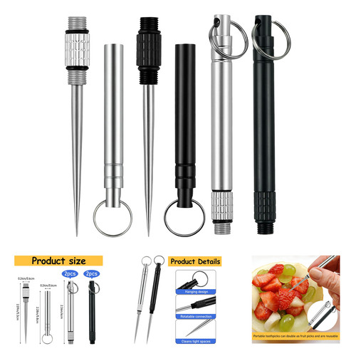 Metal toothpick set mini - metal,