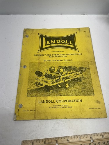 Landoll 875 wing tilloll - landoll,