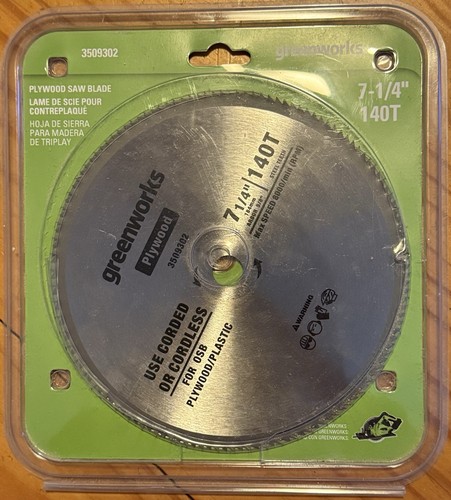 Greenworks plywood saw blade - saw,