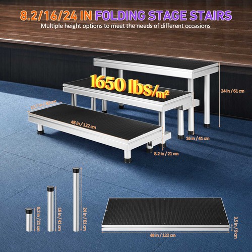 1650lbs capacity stage stair - capacity,