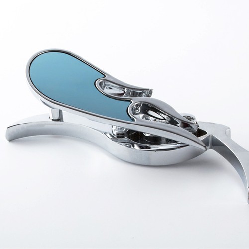 Chrome skull flame shape - flame,