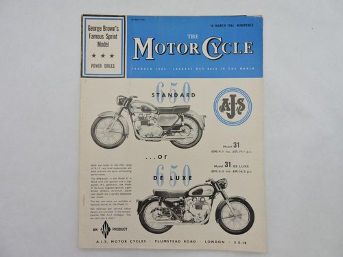 March 1961 motor cycle - march,