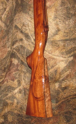 Walnut semi inlet gunstock - walnut, semi-inlet