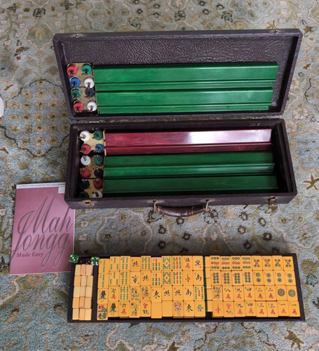 Vintage 1940s mahjong - vintage,