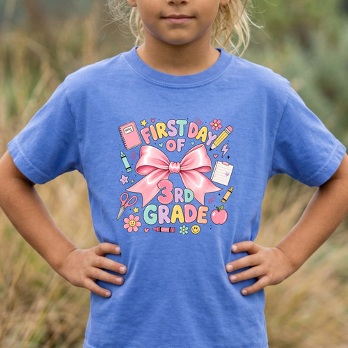 First day 3rd grade shirt - first, of