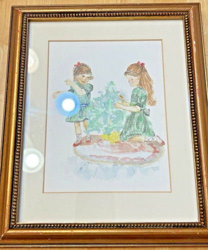 Vtg 1976 original watercolor - 1976,