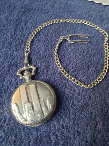 Twin towers pocket watch - towers,