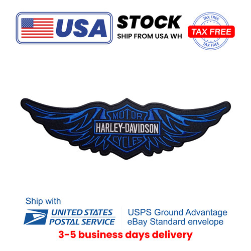 Harley davidson wing - wing, blue