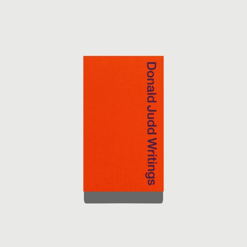 Donald judd writings book - donald,