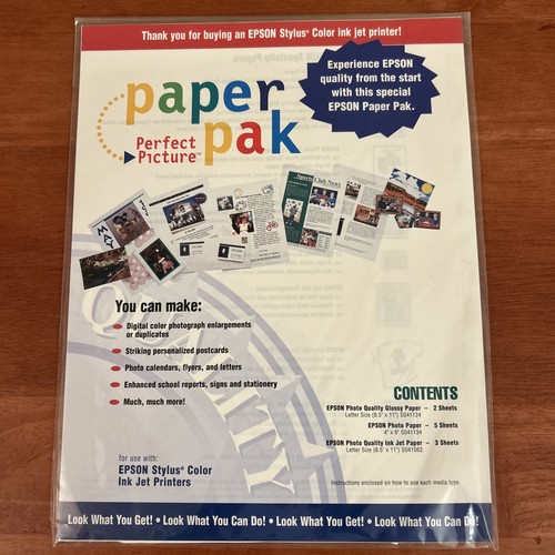 Epson perfect picture - picture, paper