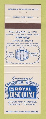 Matchbook cover royal - matchbook,