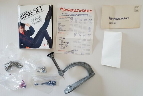 Vtg brisk set rhinestone - vtg, brisk-set