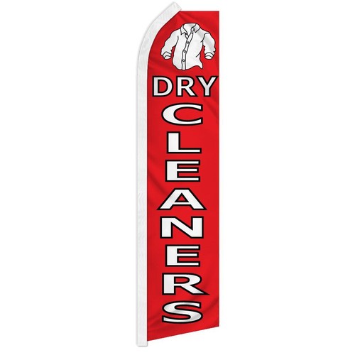 Dry cleaners red advertising - "dry, red"