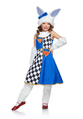 Girl white rabbit - white, costume